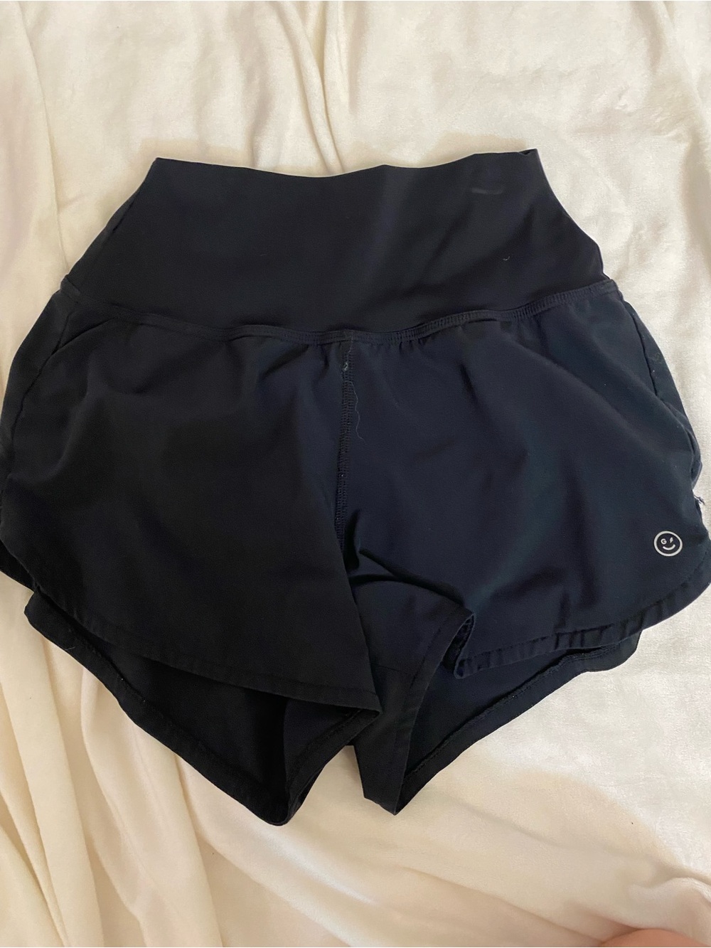 Gilly Hicks Black Athletic High-Waist Running Shorts
